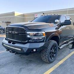 Integrity Customs - RAM infront of Integrity Customs in Tulsa Office