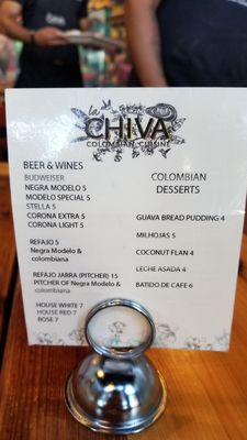 Menu photo 3 La Chiva Denver, CO