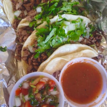 Chuck's Tacos - Yummy carne asada 1.79$ not the cheapest but it's cheaper than places around the area - Tacos Near Me - Upland, California Chuck's Tacos - Yummy carne asada 1.79$ not the cheapest but it's cheaper than places around the area - Tacos Near Me - Upland, California
