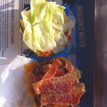 Elevation Burger - The completed masterpiece. - Burgers Near Me - Falls Church, Virginia