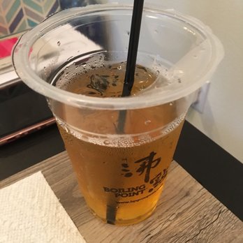 Boiling Point - Green tea without any sugar...BITTER! I had to put honey back to by myself.... - Taiwanese Near Me - Chino Hills, California