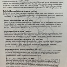 Beer menu 1/2 Beer menu 1/2