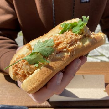 Dudebro Potato - Butter Chicken Dog - Poutineries Near Me - Tobermory, Ontario