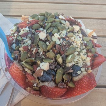 Blue Bowl Superfoods - Signature bowl - a bowl of goodness - Acai Bowls Near Me - Riverside, California Blue Bowl Superfoods - Signature bowl - a bowl of goodness - Acai Bowls Near Me - Riverside, California