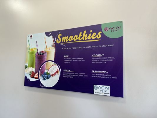 Menu photo 3 Acai Point HB Huntington Beach, CA