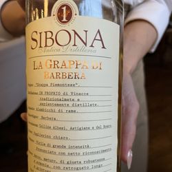 Ristorante Bartolotta dal 1993 - A little grappa for my digestion.