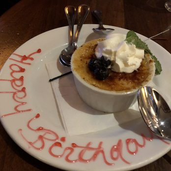 The CattleBaron Steakhouse & Bar - Happy Birthday dessert - Steakhouses Near Me - Calgary, Alberta The CattleBaron Steakhouse & Bar - Happy Birthday dessert - Steakhouses Near Me - Calgary, Alberta