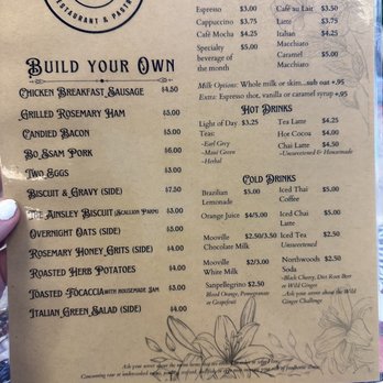That New Place - Menu - Coffee & Tea Near Me - Williamston, Michigan
