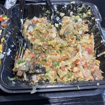 Tom's Tailgate - All toppings no Chips and super rude guy with mustache needs to learn customer service. - Mexican Near Me - La Mirada, California Tom's Tailgate - All toppings no Chips and super rude guy with mustache needs to learn customer service. - Mexican Near Me - La Mirada, California