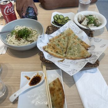 Seven Grams - Noodle with Scallion Oil Sauce Cucumber Salad Scallion Pancake 8pcs - Chinese Near Me - Rancho Cucamonga, California