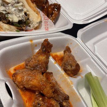 American Deli - Philly & Wing combo (Honey hot, extra wet) + garlic parmesan hot wings - Chicken Wings Near Me - Hapeville, Georgia American Deli - Philly & Wing combo (Honey hot, extra wet) + garlic parmesan hot wings - Chicken Wings Near Me - Hapeville, Georgia