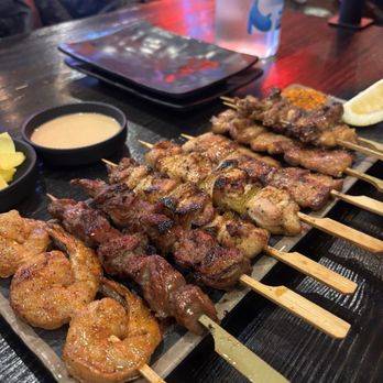 Kung Fu Mala - Chef's Choice Sampler Platter (5 kinds of Skewers) 모듬 꼬치 串烧拼盘 - Hot Pot Near Me - Oakland, California