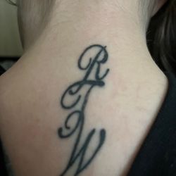 Here you can see the T is already starting to fade, and this was 4 weeks after.
