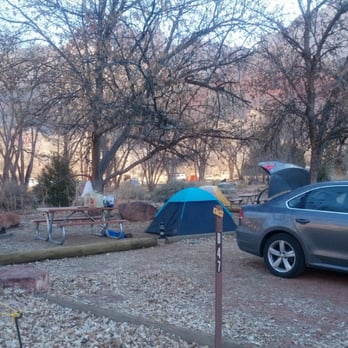 Watchman Campground - Loop b near the river...great spot! Close enough to bathroom but not near, directly across from river access path - Campgrounds Near Me - Springdale, Utah Watchman Campground - Loop b near the river...great spot! Close enough to bathroom but not near, directly across from river access path - Campgrounds Near Me - Springdale, Utah