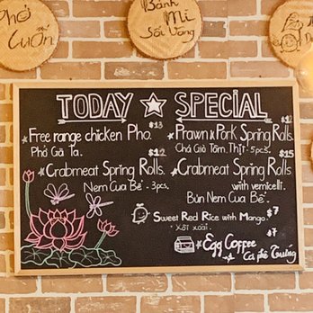 Hanoi Old Quarter Restaurant - Today special just same as menu - Vietnamese Near Me - Vancouver, British Columbia