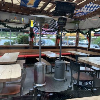 Beda's Biergarten - Outdoor patio with roof - German Near Me - San Luis Obispo, California Beda's Biergarten - Outdoor patio with roof - German Near Me - San Luis Obispo, California