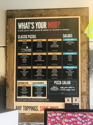 Menu photo 2 MOD Pizza Kent, WA Menu photo 2 MOD Pizza Kent, WA