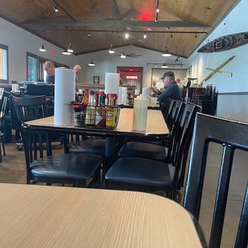 Doc's Seafood & Steaks - View from our table inside to the entry area. - Seafood Near Me - Orange Beach, Alabama