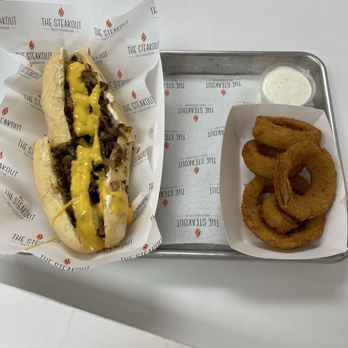 The Steakout - This is the OG Cheesesteak and the onion rings! - Cheesesteaks Near Me - Fair Oaks, California The Steakout - This is the OG Cheesesteak and the onion rings! - Cheesesteaks Near Me - Fair Oaks, California