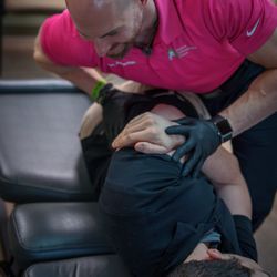 Active Chiropractic Care - Dr. Ackerman performing a gentle, lower back adjustment