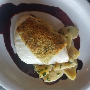 Echo & Rig - Crusted Butterfish with sliced veggies. Yummy - Steakhouses Near Me - Las Vegas, Nevada