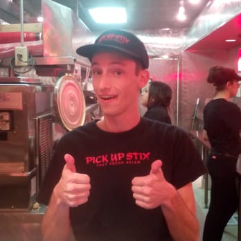 Pick Up Stix Fresh Asian Flavors - This employee should be employee of the month. - Chinese Near Me - Granada Hills, California Pick Up Stix Fresh Asian Flavors - This employee should be employee of the month. - Chinese Near Me - Granada Hills, California