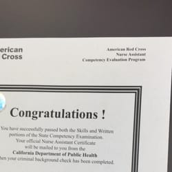American Red Cross - Just completed the NAT here, state board skills exam was much tougher than anticipated!