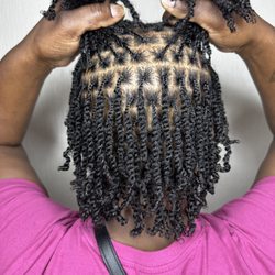 Natural Twists on Fine Hair