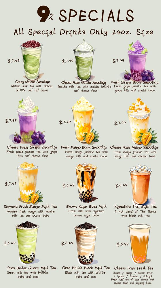 9 Milk Tea amp Asian Market Spokane - O 