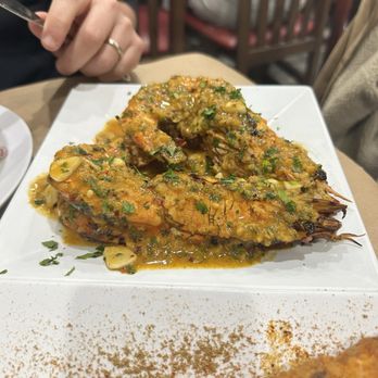 Abuqir Seafood - Big Grilled Jumbo Shrimp Langostinos Jumbo divinos - Mediterranean Near Me - Astoria, New York