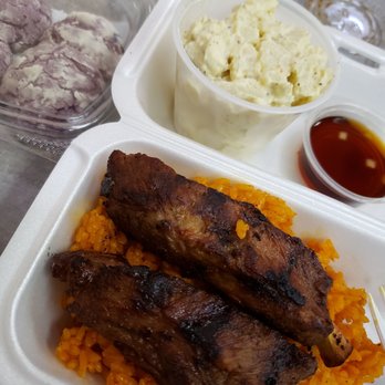 Red Rice - Nene Ribs Plate - Barbeque Near Me - Las Vegas, Nevada