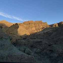 Rainbow Basin Natural Area - Rocks at sunset