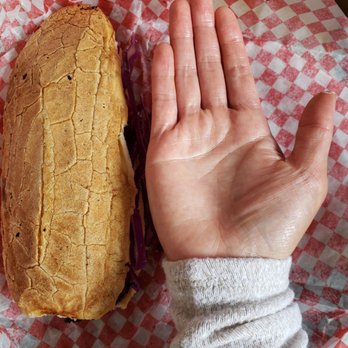 Shawarmaji - Size of falafel sandwich (I have a small hand, size 4 ring size) - Middle Eastern Near Me - Oakland, California