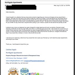 Northgate Apartments Threatening Email by Manager Lindsey Ingalz Northgate Apartments Threatening Email by Manager Lindsey Ingalz