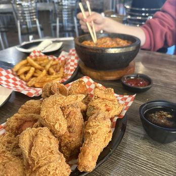 Odagada - Korean spicy ramen & fried chicken w/ soy garlic sauce on the side + fresh fries to share! - Chicken Wings Near Me - Dublin, California Odagada - Korean spicy ramen & fried chicken w/ soy garlic sauce on the side + fresh fries to share! - Chicken Wings Near Me - Dublin, California