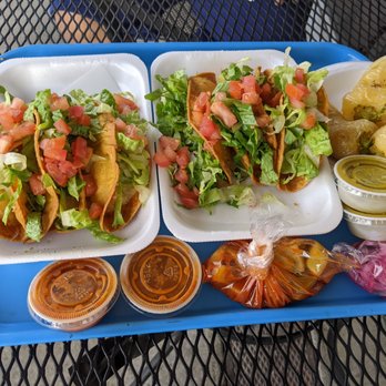 Senor Baja - Potato Tacos with nice extras! - Mexican Near Me - Covina, California