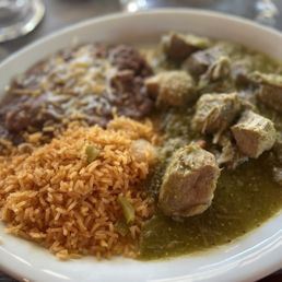 Chile Verde plate Chile Verde plate