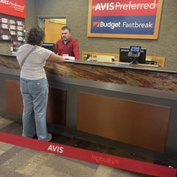 Avis Rent A Car - The guy that just walked behind that guy were both rude jerks. . The lady was super sweet. She is a nurse. Super nice