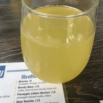 Over Easy - Pineapple mimosas - Breakfast & Brunch Near Me - Kailua, Hawaii Over Easy - Pineapple mimosas - Breakfast & Brunch Near Me - Kailua, Hawaii