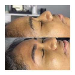 Beyond Aesthetics Spa & Wellness - Before and after brow tint and wax