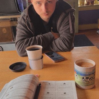 Protagonist Cafe - Red eye coffee (left) and The Wentworth latte (right) - Coffee & Tea Near Me - St. Louis, Missouri