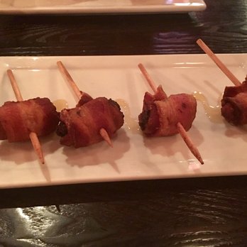 Alcazar Tapas Bar - Date with a Pig-Bacon wrapped dates, drizzled in honey. - Tapas Bars Near Me - Santa Barbara, California Alcazar Tapas Bar - Date with a Pig-Bacon wrapped dates, drizzled in honey. - Tapas Bars Near Me - Santa Barbara, California