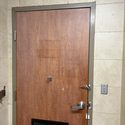 Pilot Travel Center - Walls and door not even wiped down