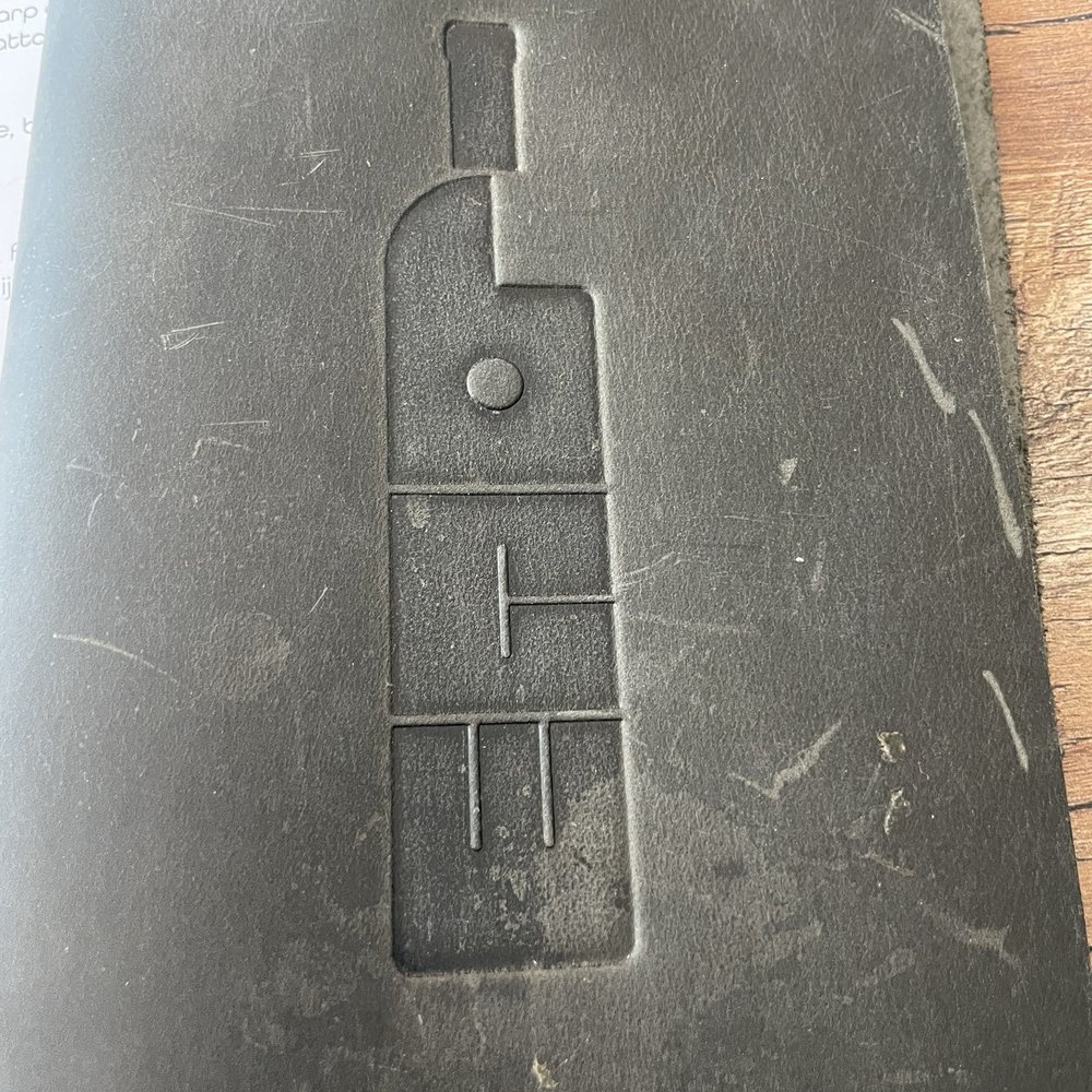 Leather menu cover Leather menu cover