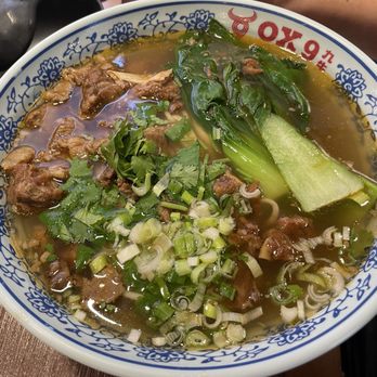 Ox 9 Lanzhou Hand Pulled Noodles - Braised beef stew large flat noodle soup - Chinese Near Me - Fremont, California Ox 9 Lanzhou Hand Pulled Noodles - Braised beef stew large flat noodle soup - Chinese Near Me - Fremont, California