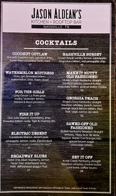 Menu photo 7 Jason Aldean's Kitchen + Rooftop Bar Nashville, TN