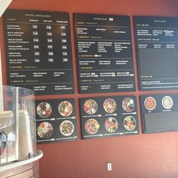 Menu board Menu board