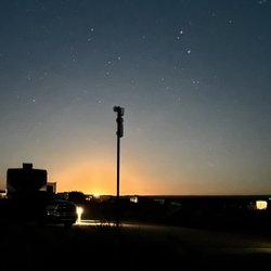 Dark Sky RV Campground - Moon rising in the Kanab sky!