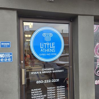 Little Athens Gyro - Business entrance - Greek Near Me - Tallahassee, Florida Little Athens Gyro - Business entrance - Greek Near Me - Tallahassee, Florida