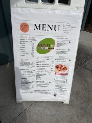 Menu photo 2 Palmer’s Eatery Austell, GA